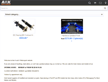Tablet Screenshot of aandkmotorsport.com